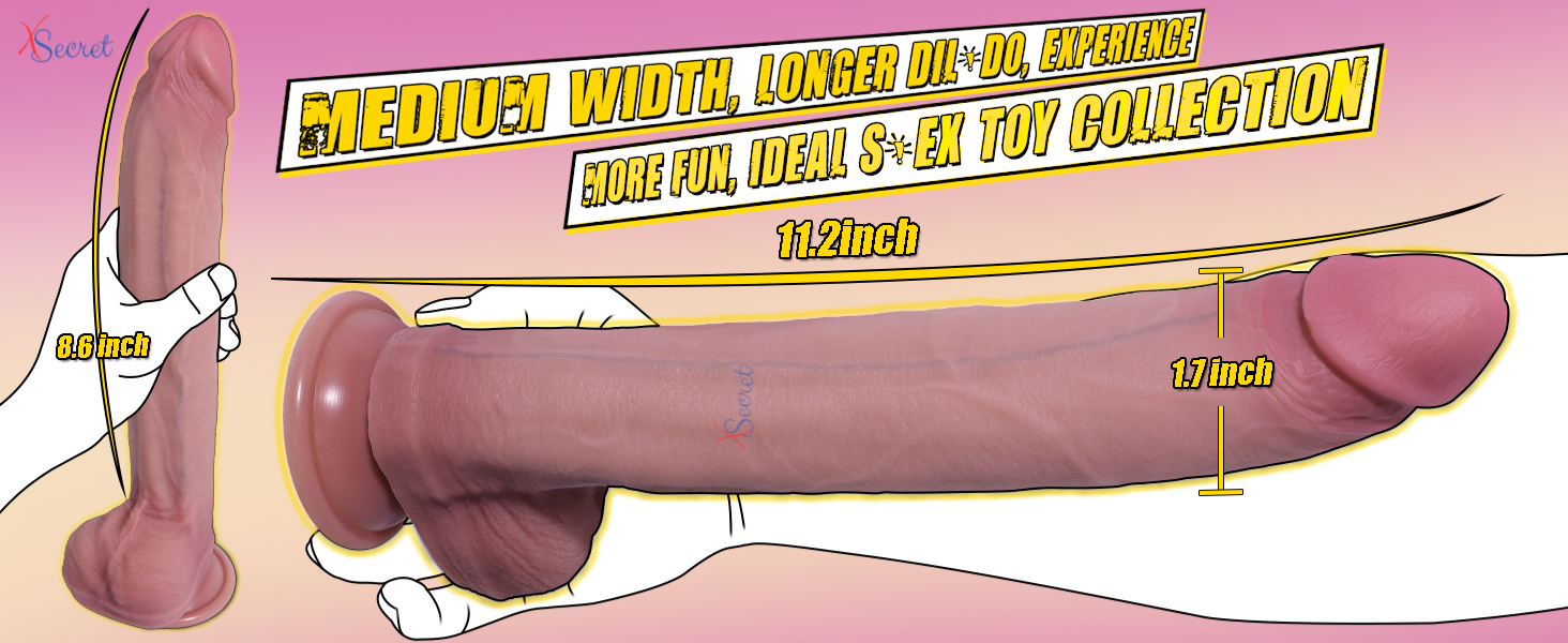 Soft Real Feel 11 Inch Dildo